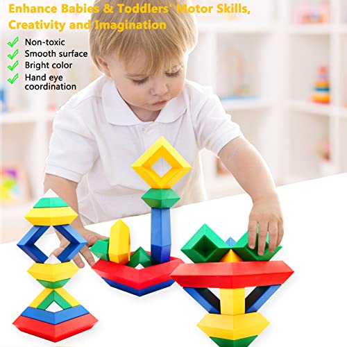 Yeelua Stacking Toys: 30-Piece Educational Pyramid Blocks