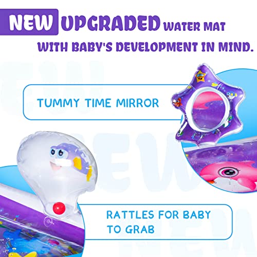HahaGift Sensory Water Mat: Tummy Time & Crawling Development