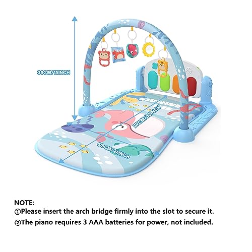 Musical Baby Play Mat with Hanging Toys