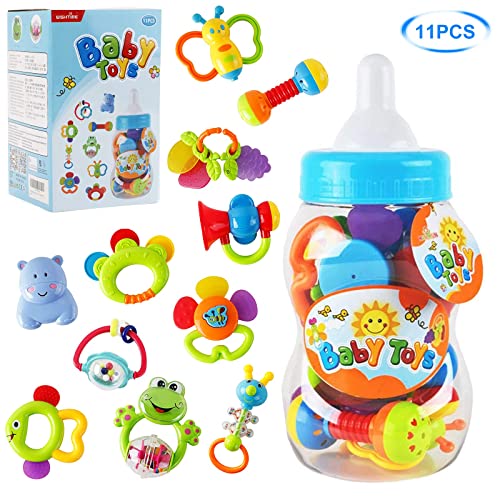 Rattle Teether Set - Sensory Baby Toy