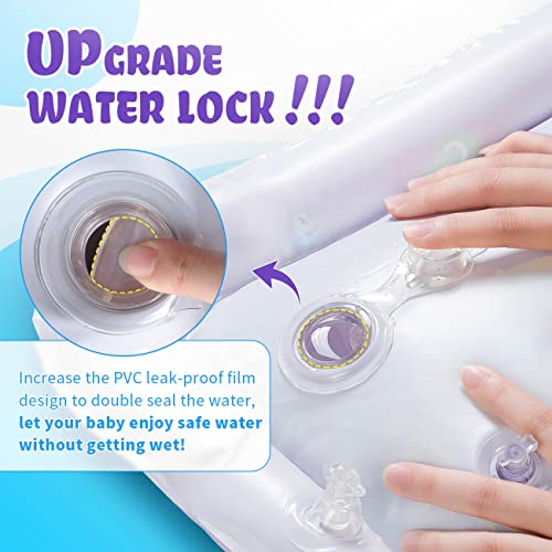 HahaGift Sensory Water Mat: Tummy Time & Crawling Development