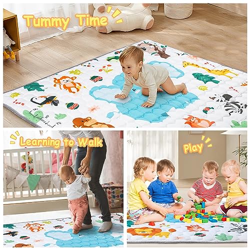 Foldable Cotton Baby Play Mat for Floor, Non-Slip