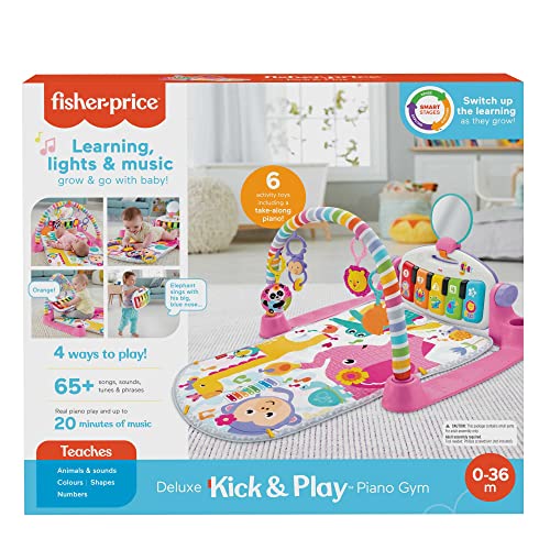 Fisher-Price Baby Play Gym | Deluxe Kick & Play - Pink