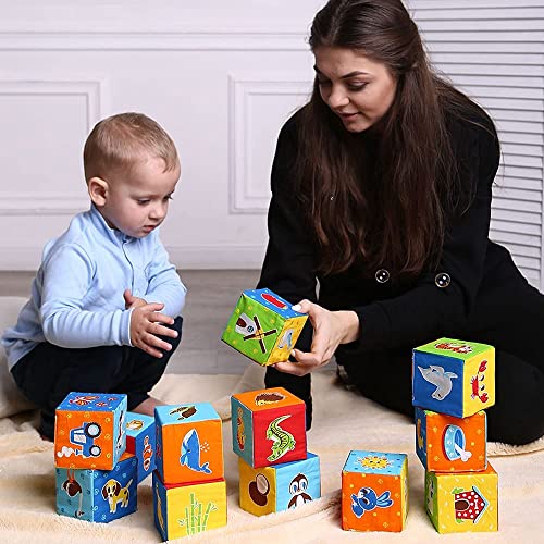 Soft Baby Stacking Blocks - Sensory Building Toys