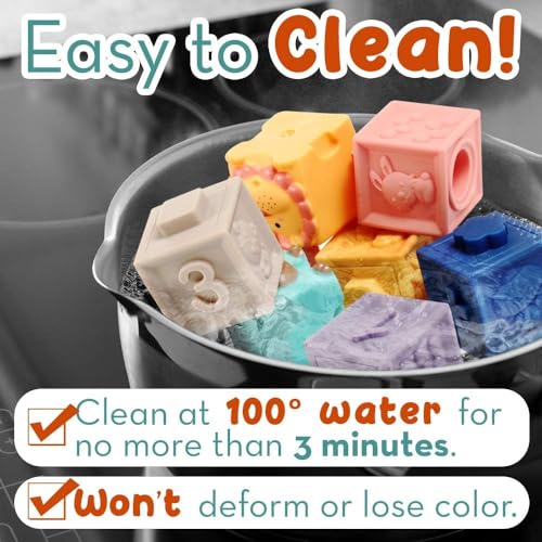 Soft Baby Blocks: Teethers, Chewing, Stacking Toys