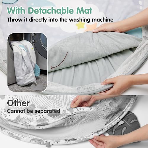 4-in-1 Baby Play Gym with Sensory Toys & Ball Pit