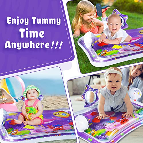 HahaGift Sensory Water Mat: Tummy Time & Crawling Development