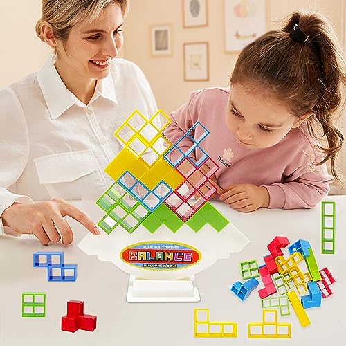 Deyaah 48Pcs Tetra Tower Balancing Game