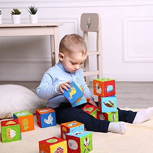 Soft Baby Stacking Blocks - Sensory Building Toys
