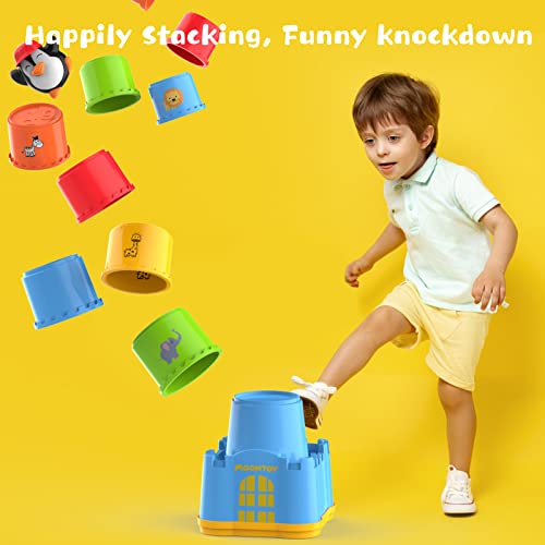 19PCS MOONTOY Stacking Cups, Early Educational Baby Toy