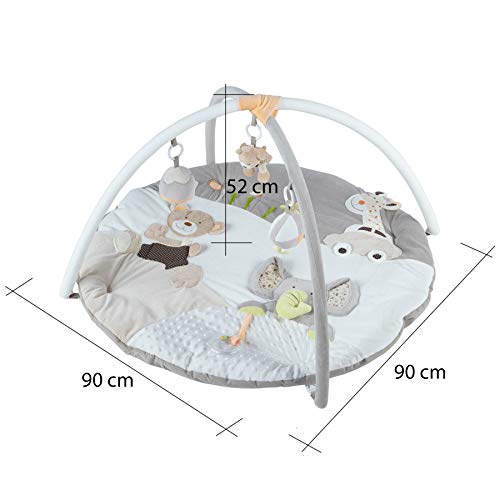Safari Baby Play Mat Gym with Detachable Toys