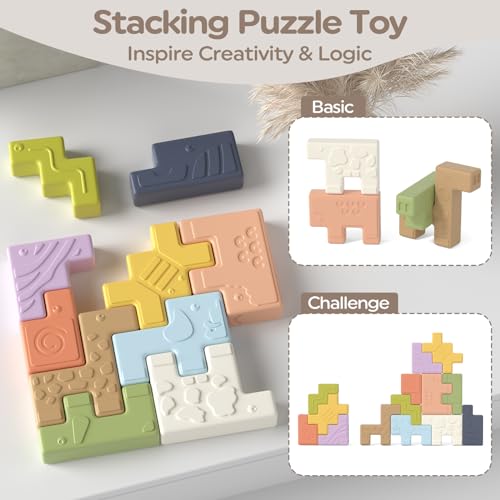 Lehoo Castle Baby Blocks, Soft Stacking Building Blocks