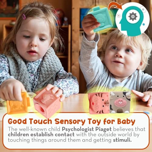 Soft Baby Blocks: Teethers, Chewing, Stacking Toys