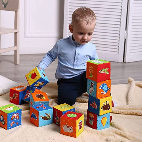 Soft Baby Stacking Blocks - Sensory Building Toys