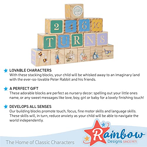 Peter Rabbit Wooden Building Blocks - Toddlers' Activity Toys