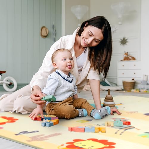 Foldable Activity Mat - Double-Sided Waterproof, Ideal for Playtime
