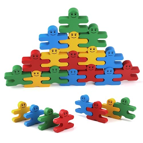 Wooden Stacking Building Blocks - Montessori Educational Toys