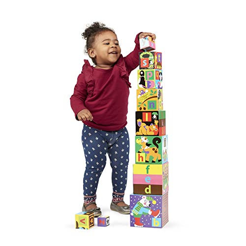 Melissa & Doug Alphabet Stacking Blocks | Developmental Toy