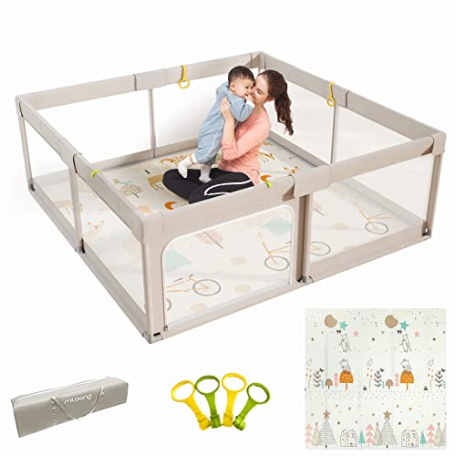 Extra Large Baby Playpen with Safety Door