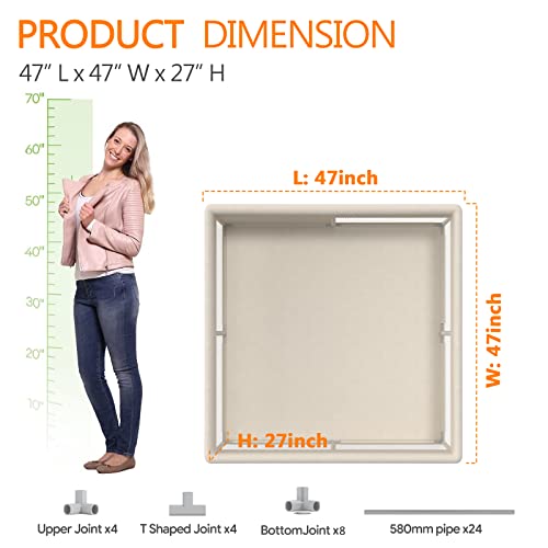 Beige Baby Playpen: Small, Safe, and Stylish