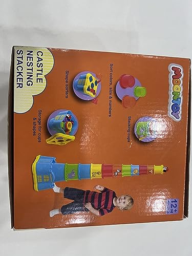 19PCS MOONTOY Stacking Cups, Early Educational Baby Toy