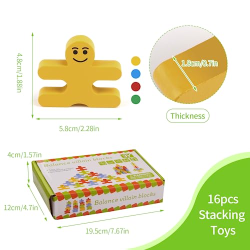 Wooden Stacking Building Blocks - Montessori Educational Toys