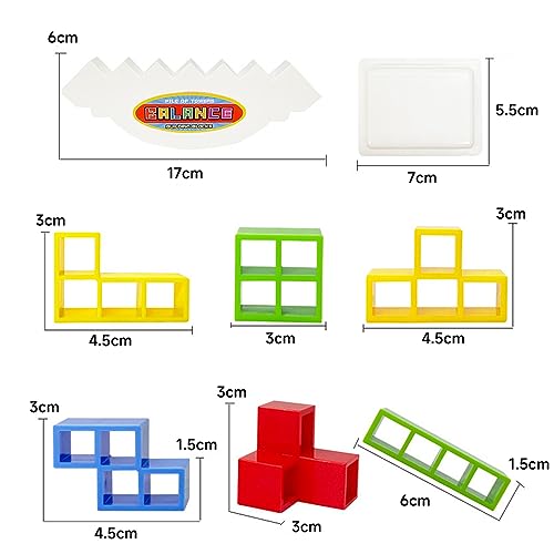 Deyaah 48Pcs Tetra Tower Balancing Game