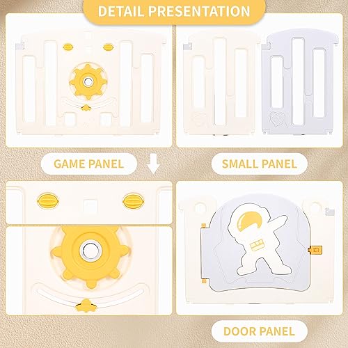 Panana Baby Playpen with Playmat: Indoor Kids Activity