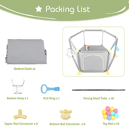 Hello-5ive Large Playard Playpen, Portable Kids Activity Centre