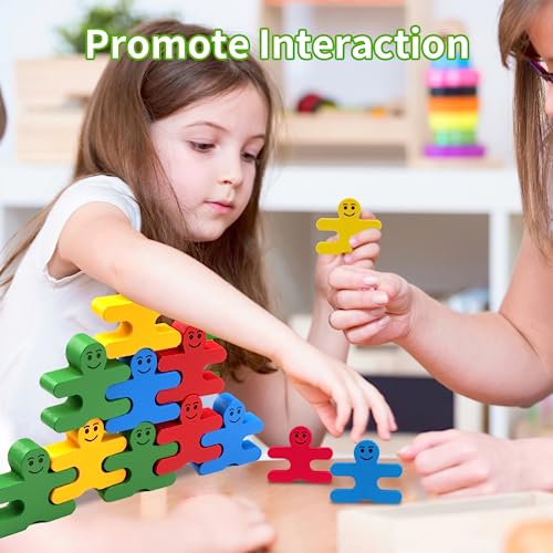 Wooden Stacking Building Blocks - Montessori Educational Toys