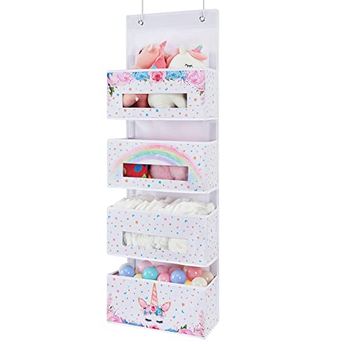 Unicorn Hanging Organizer - Baby Girls Storage Rack