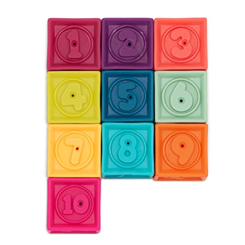 Battat B Stacking & Building Toys - 10 Soft Blocks