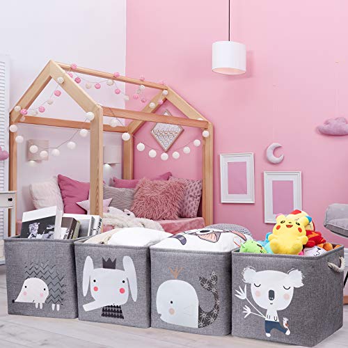 Grey Elephant Toy Box Set - 28x28 Storage