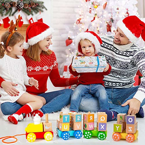 Wooden Stacking Train Toy - Shape Sorter Early Learning