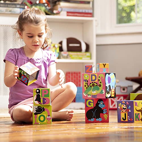 Melissa & Doug Alphabet Stacking Blocks | Developmental Toy