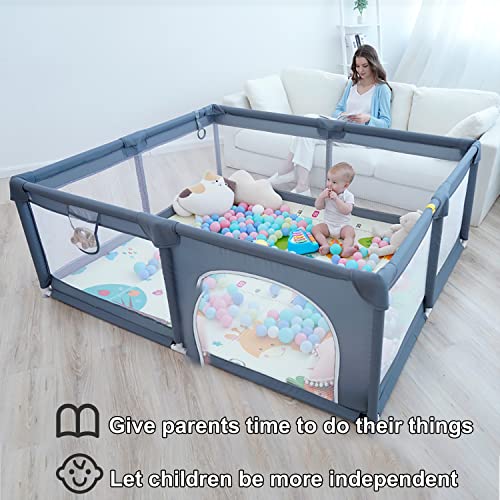 Baby and Toddler Playpen: 180x150 cm, Breathable Mesh