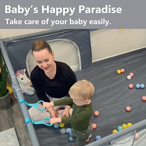 Extra-Large Playpen with Ball Pit for Baby and Toddlers