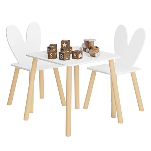 WOLTU Kids Rabbit Table and Chairs Set