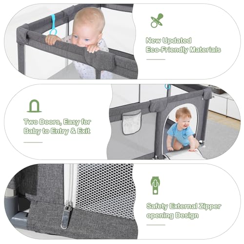 Rafairy Baby Playpen: Safe Indoor/Outdoor Activity Center