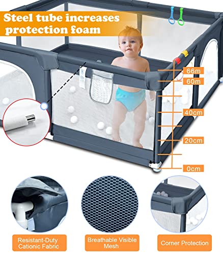 YIFOV Baby Playpen: Safety and Fun Center (150x180CM)