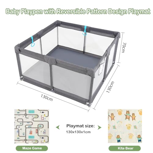 Rafairy Baby Playpen: Safe Indoor/Outdoor Activity Center