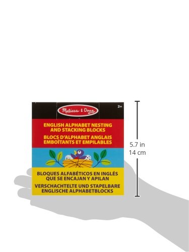 Melissa & Doug Alphabet Stacking Blocks | Developmental Toy