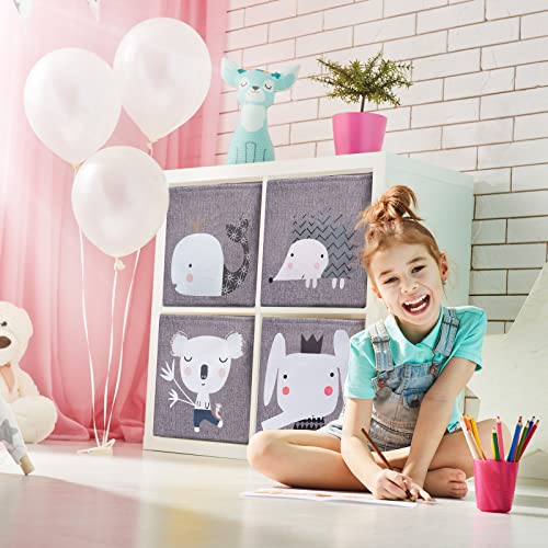 Grey Elephant Toy Box Set - 28x28 Storage