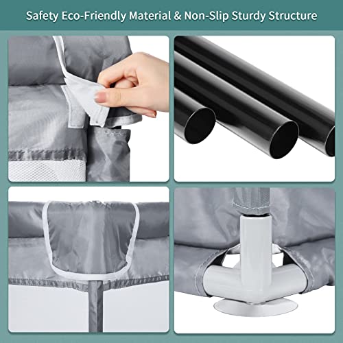 Sturdy 127cmX127cm Baby Playpen with Safety and Soft Mesh