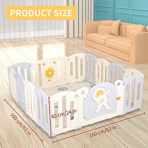 Panana Baby Playpen with Playmat: Indoor Kids Activity