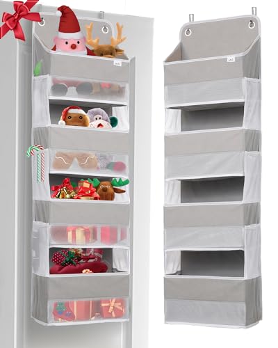 Grey Hanging Organizer with Large Pockets for Baby Products