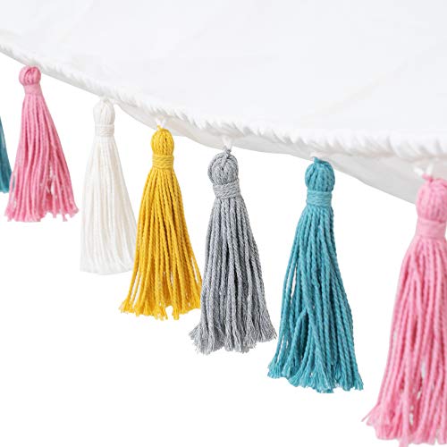 Boho Corner Toy Hammock with Colorful Tassels