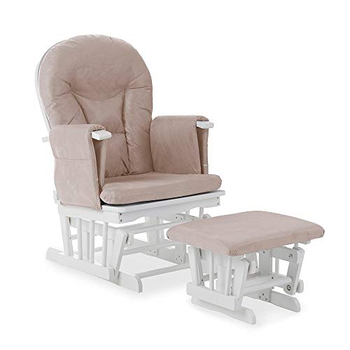 Obaby Glider Chair & Stool - White/Grey (1 Pack)