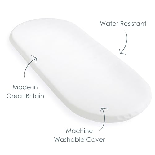 Clair de Lune waterproof baby mattress for Moses basket