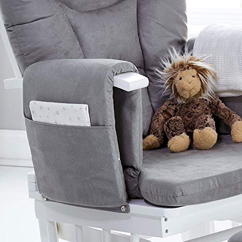 Obaby Glider Chair & Stool - White/Grey (1 Pack)